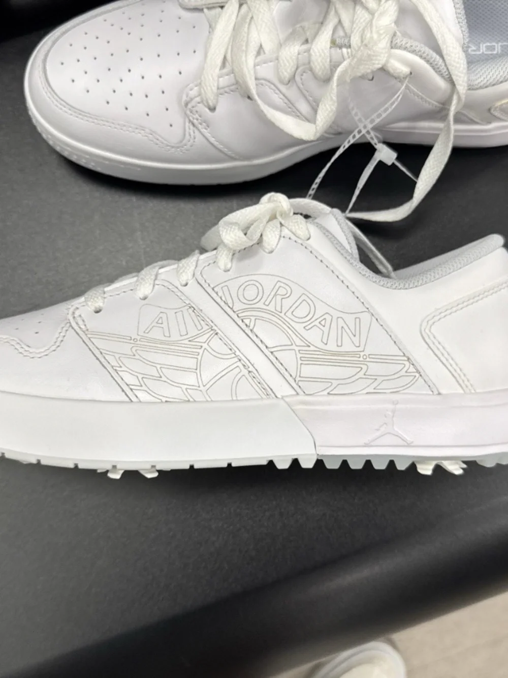 Jordan Nu Retro 1 G White Men’s Athletic Sneaker Leather Upper Golf Shoes 9